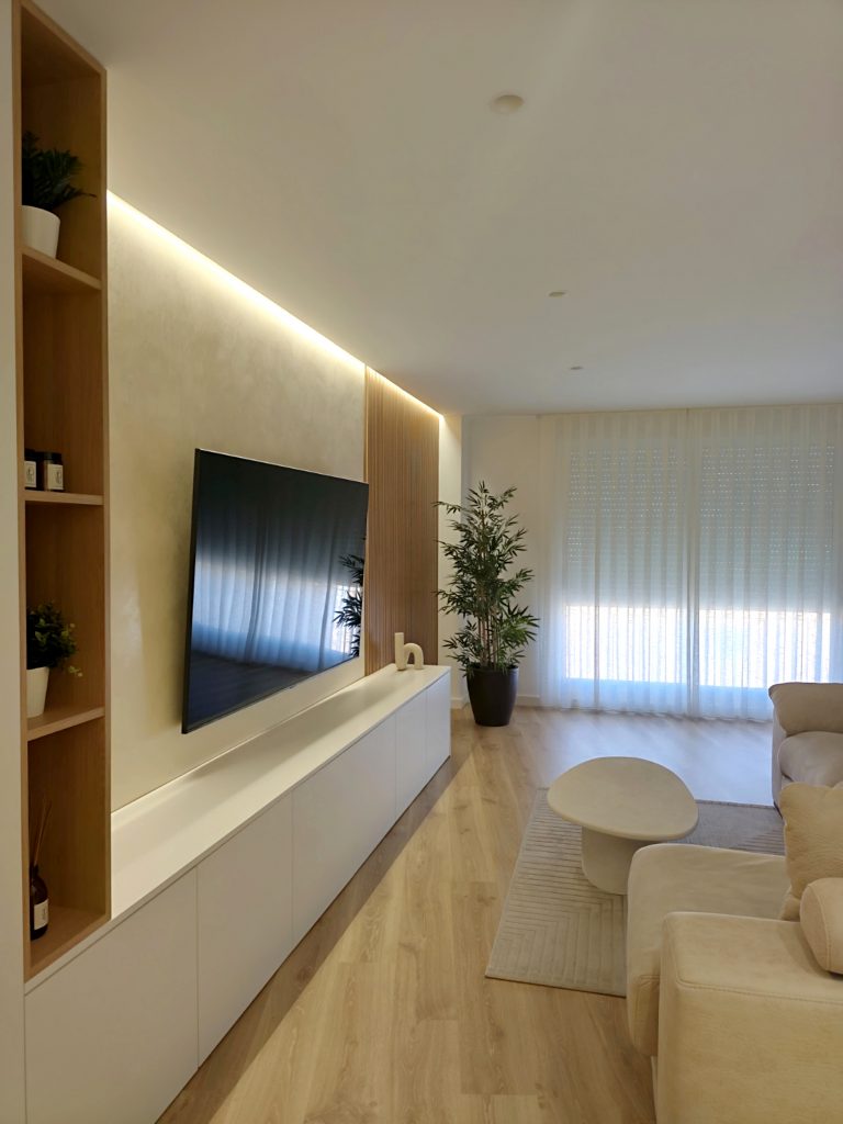 Diseño de interiores de salón comedor