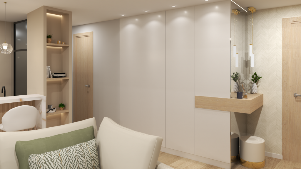 Diseño interior de vivienda mediterránea