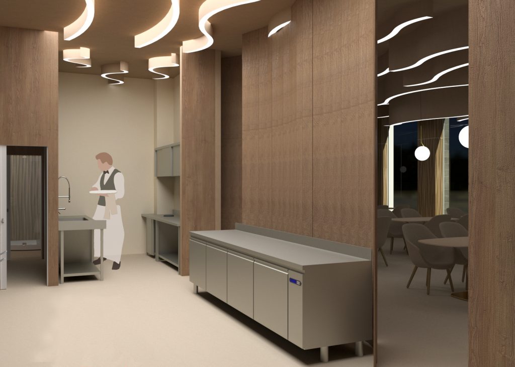 Diseño de interiores en hostelería de restaurante mediterráneo 