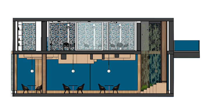 Diseño de interiores en hostelería de restaurante