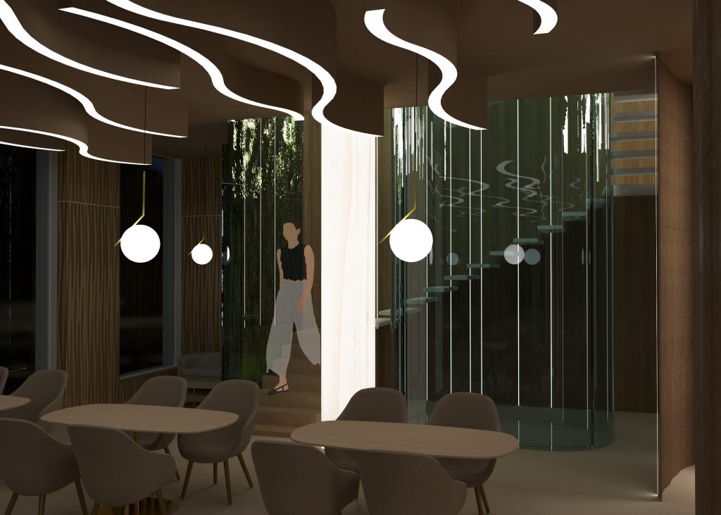 Diseño de interiores en hostelería de restaurante mediterráneo 